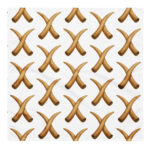 Benin Crossed Ivory Tusk Bandana – Symbol of Power & Memory